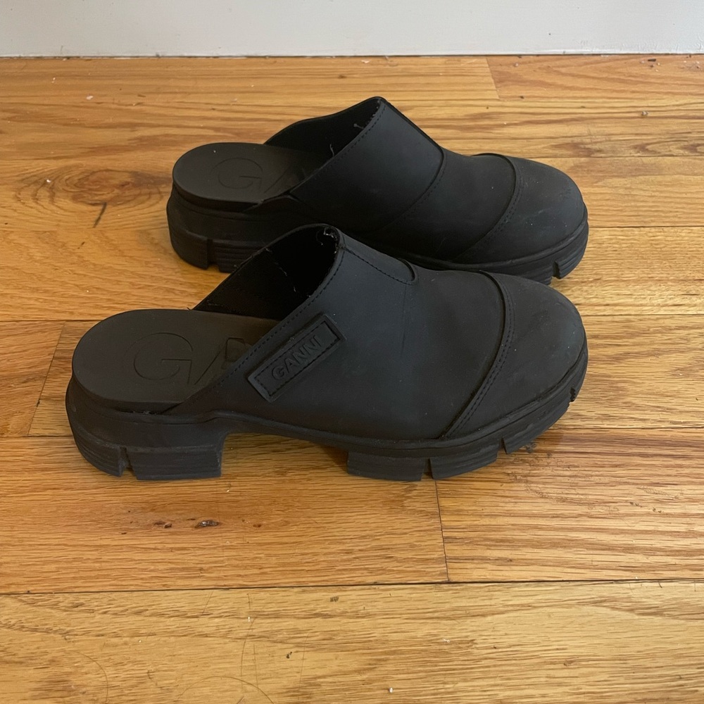 GANNI City Recycled Rubber Mules